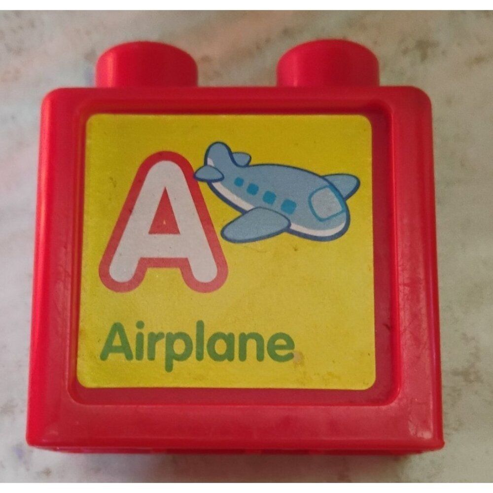 Vtech Sit to Stand Alphabet Train Replacement Letter Block A-Airplane/N-Nest